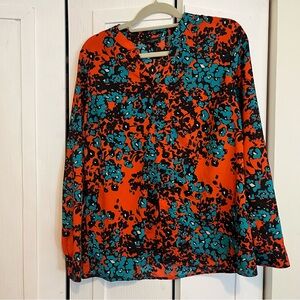 The Limited Floral Long Sleeve Blouse